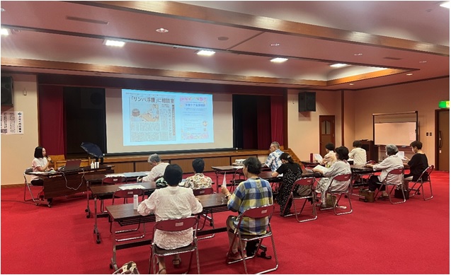 地域ケア 地域公開講座「今から始めるむくみケア「美しい肌」を育てる！」を開催しました