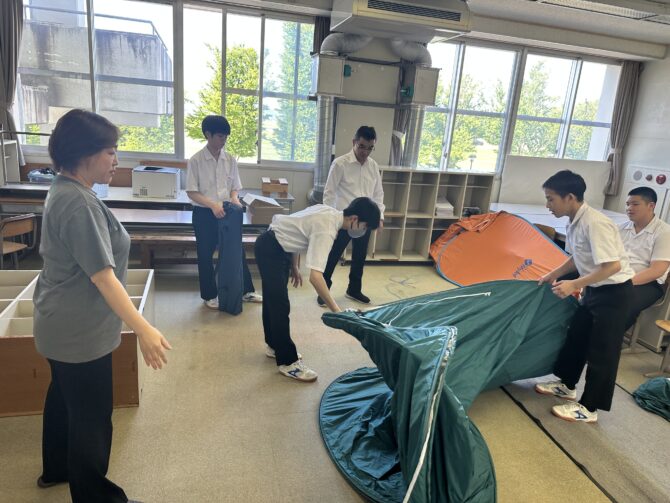 羽咋市立邑知中学校3年生の防災体験学習活動にアドバイザーとして参加しました