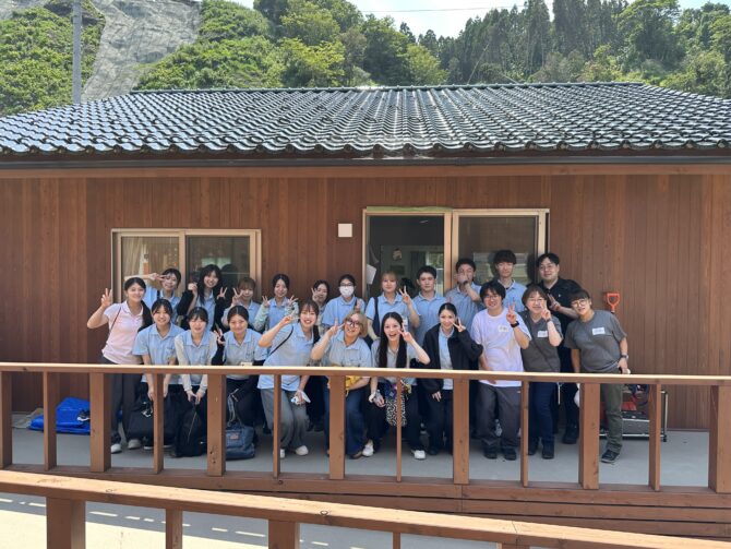 珠洲市大谷小中学校（大谷町第一団地）で「健康サロン」を開催しました