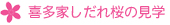 喜多家しだれ桜の見学